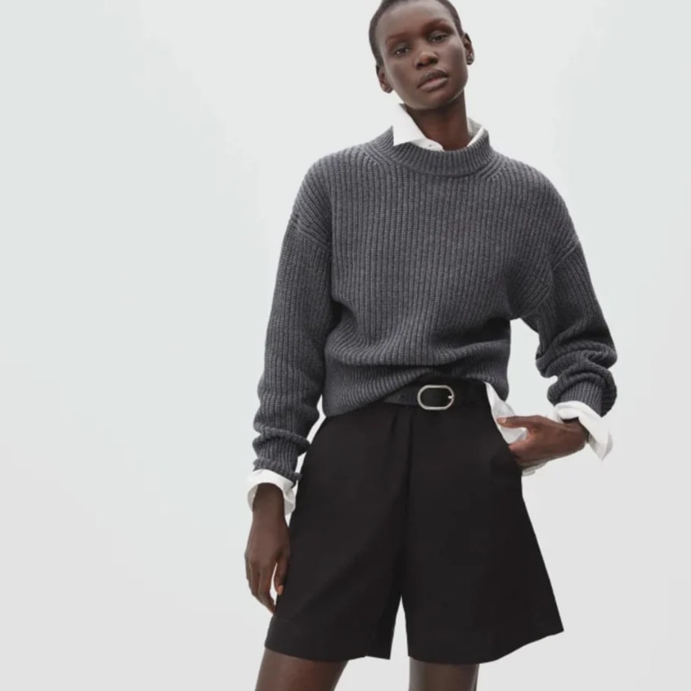 Everlane Gray Crew Neck Sweater